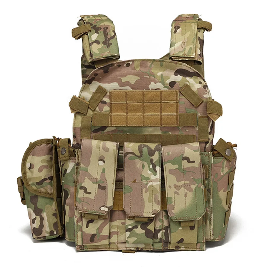 

Multi-Functional MOLLE Tactical Vest - Durable Nylon for CS Gaming, Outdoor Training & Tactical Drills | Adjustable & Breathable
