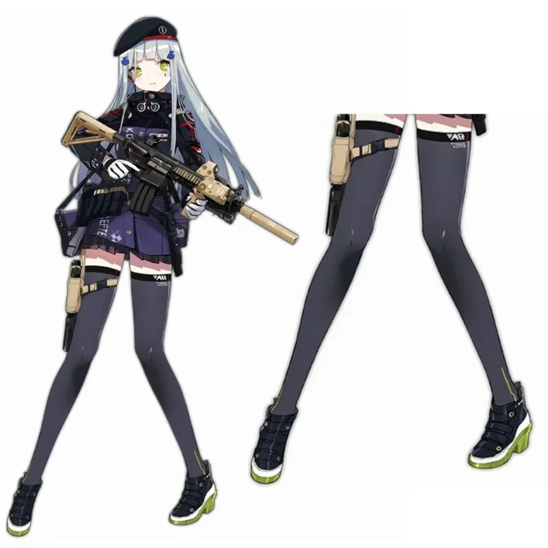 Cosxie Unisex Anime Cos Girls Frontline HK416 Cosplay Costumes Halloween Christmas Party Socks Stockings