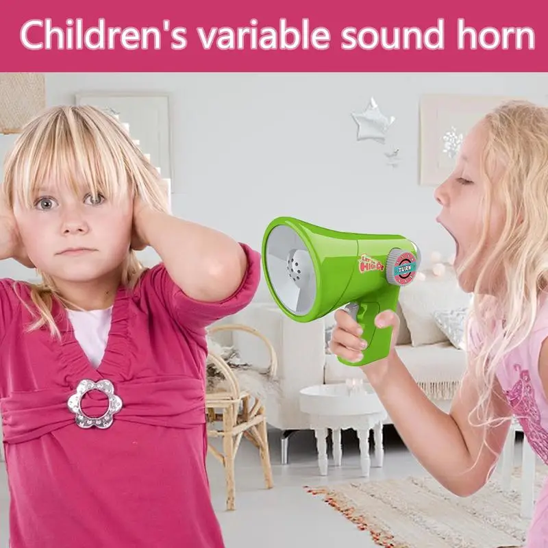 Voice Changer Megaphone Electric Megaphone Roleplay Prank Prop Handheld Mic Voice Modulator With 6 Different Sound Toys For Kids