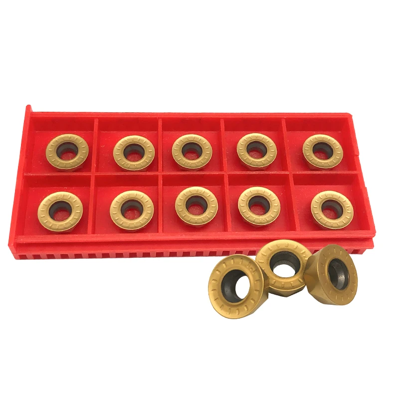 Spezielle Runde Stahleinsätze R5 R6 CNC-Einsätze RPMT1204MO RPMT1003MO Hartmetall-Fräseinsätze – Detail 5