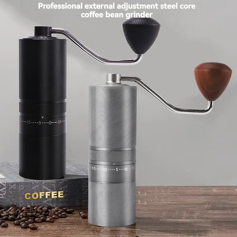 7/5Axis-Manual Coffee Grinder Stainless Steel Burr Core Burr Detachable Grinding Disc Hand Coffee Mill For Espresso Coffee Maker