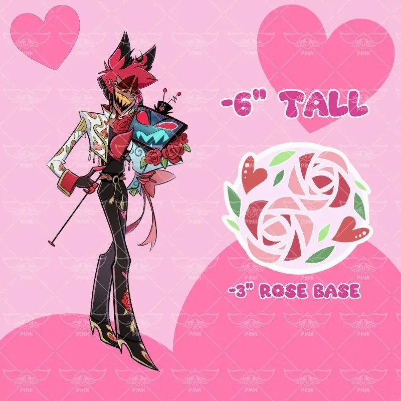 stand for Hazbin Hotel Velvette Valentino Vox Acrylic Standee