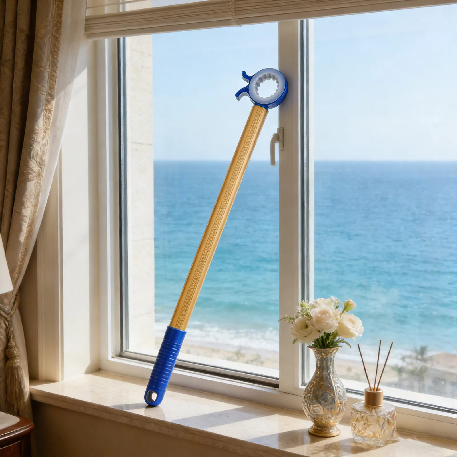 

18.8in Window Control Rod Easy Operation for High Hard Reach Windows Home Rv Blind Opening Assist Tool Awning Window Open Tool