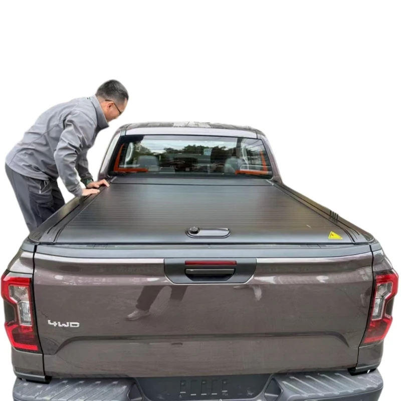 High Quality Retractable Aluminum Alloy Waterproof Locking Tonneau Cover Truck Bed Pickup Accessories