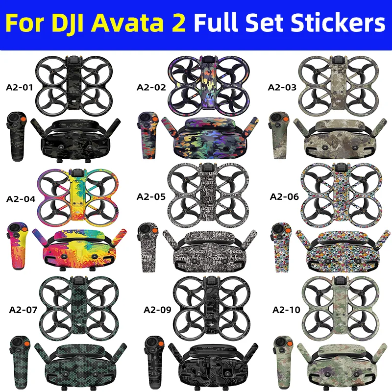 For DJI Avata 2 Stickers Drone Motion Rocker 3 Flight Glasses Goggles 3 Anti-scratch Protective Film Refit Decals Skin Accessory