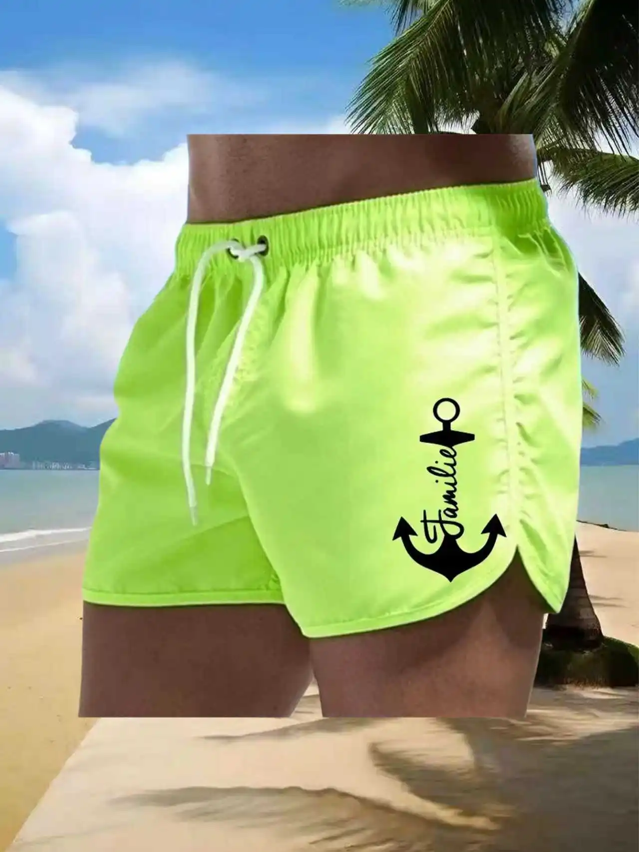 

Мужские пляжные шорты, легкие, быстросохнущие, с карманами, серфинг, плавание, путешествия, легкие пляжные шорты для мужчин