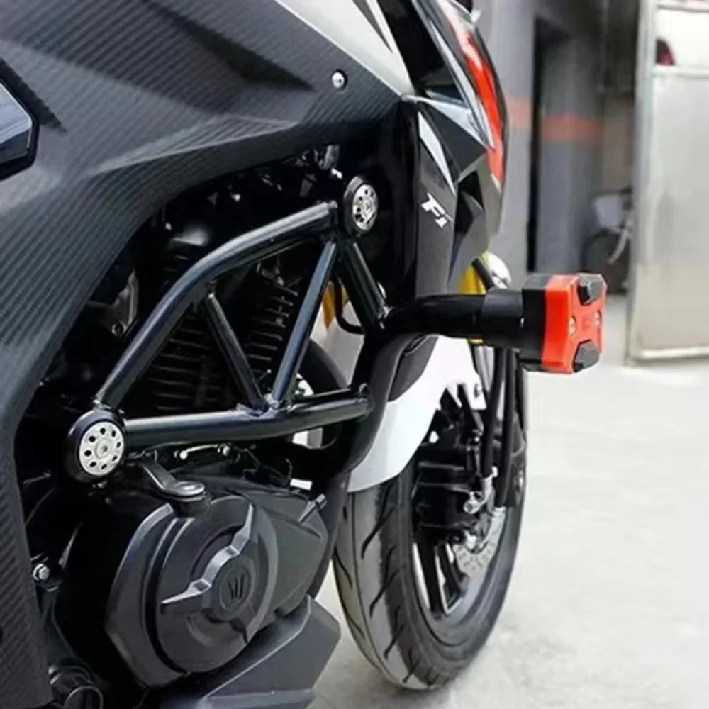 Motocicleta caber haojue dr160/dr160s/dr150/dr150s barras de acidente pára-choques tanque protetor capa para haojue dr 160/dr 150