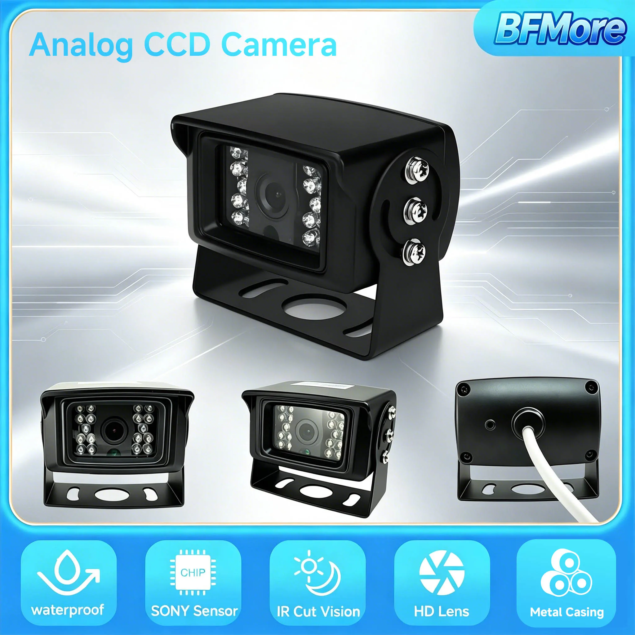 BFMore Security Analog камера BNC Port CCD HD Outdoor SO-NY Car камера IR Night Vision IP66 Waterproof Metal Shell