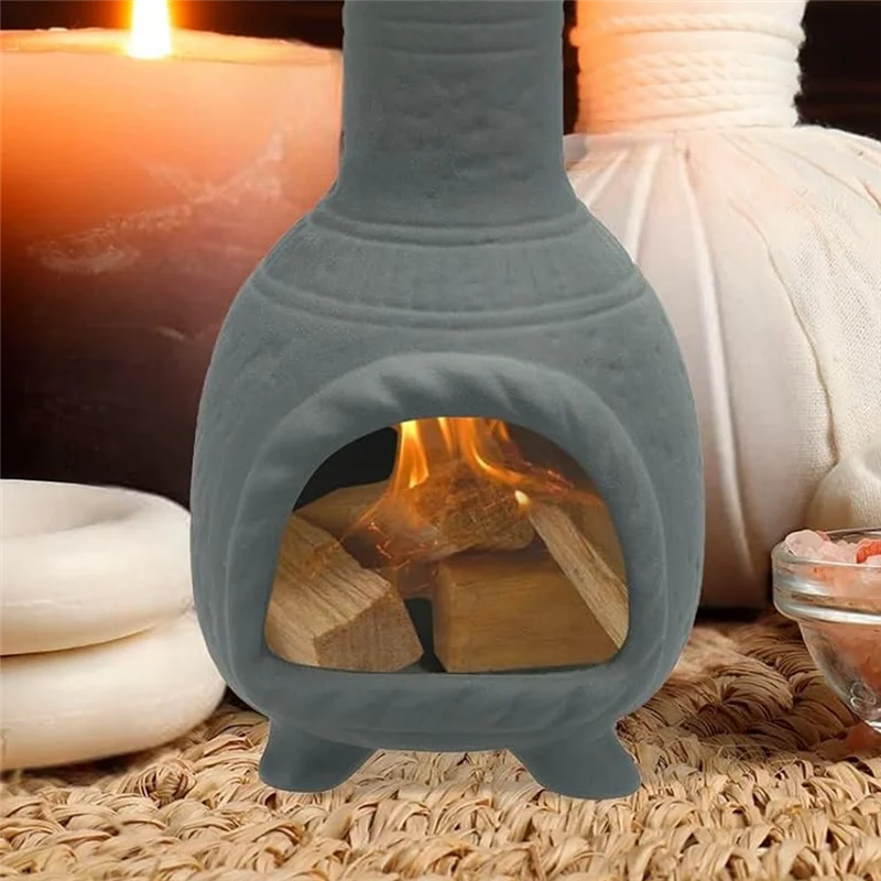 B08B-Santo Incense Burner, Holder With Ash Catcher Cleaning Brush Tweezer Decorative Bowl