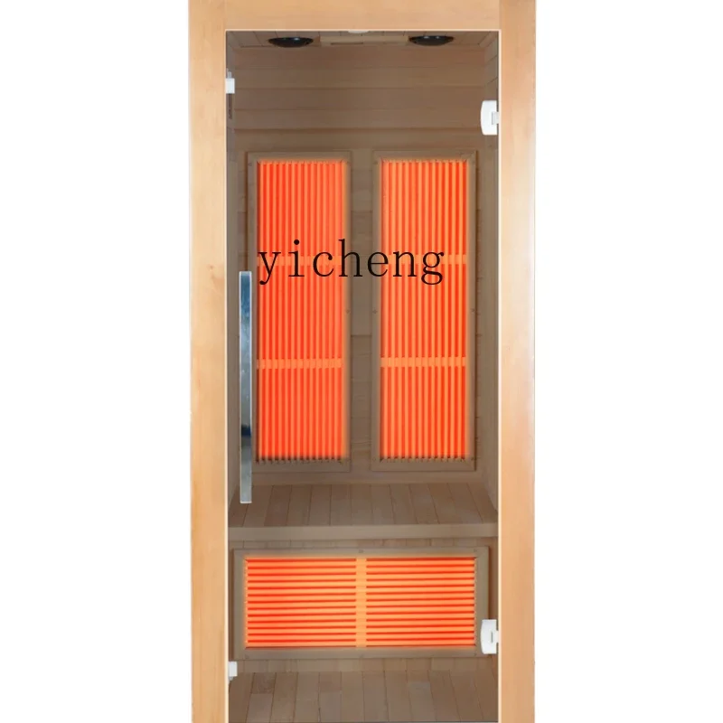 ZF double sweat room fumigation sauna room household infrared light wave solid wood sauna box