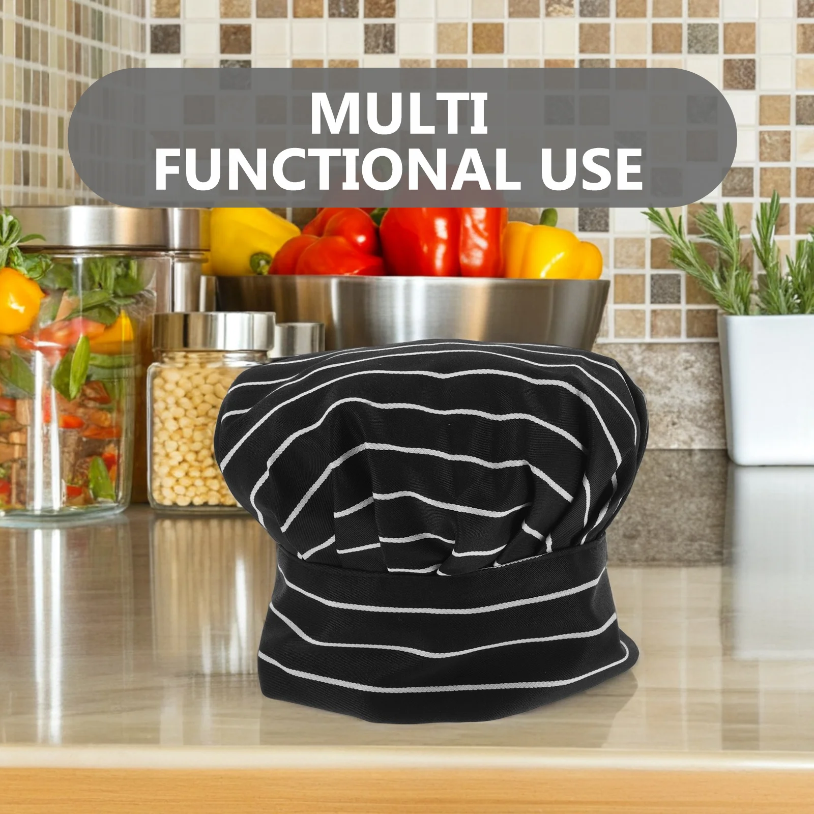 調節可能なシェフハット 女性用 男性用 大人用 クッキングキャップ プロフェッショナルプリーツベーカーハット 快適で通気性のあるキッチンシェフコスチューム