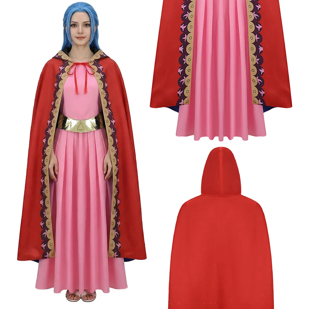 

Костюм для косплея «Пиратка Фантазия: Мисс Нефертари Виви», розовое платье, 2026, для женщин, по мотивам живой дорамы, для Хэллоуина, карнавала, вечеринок