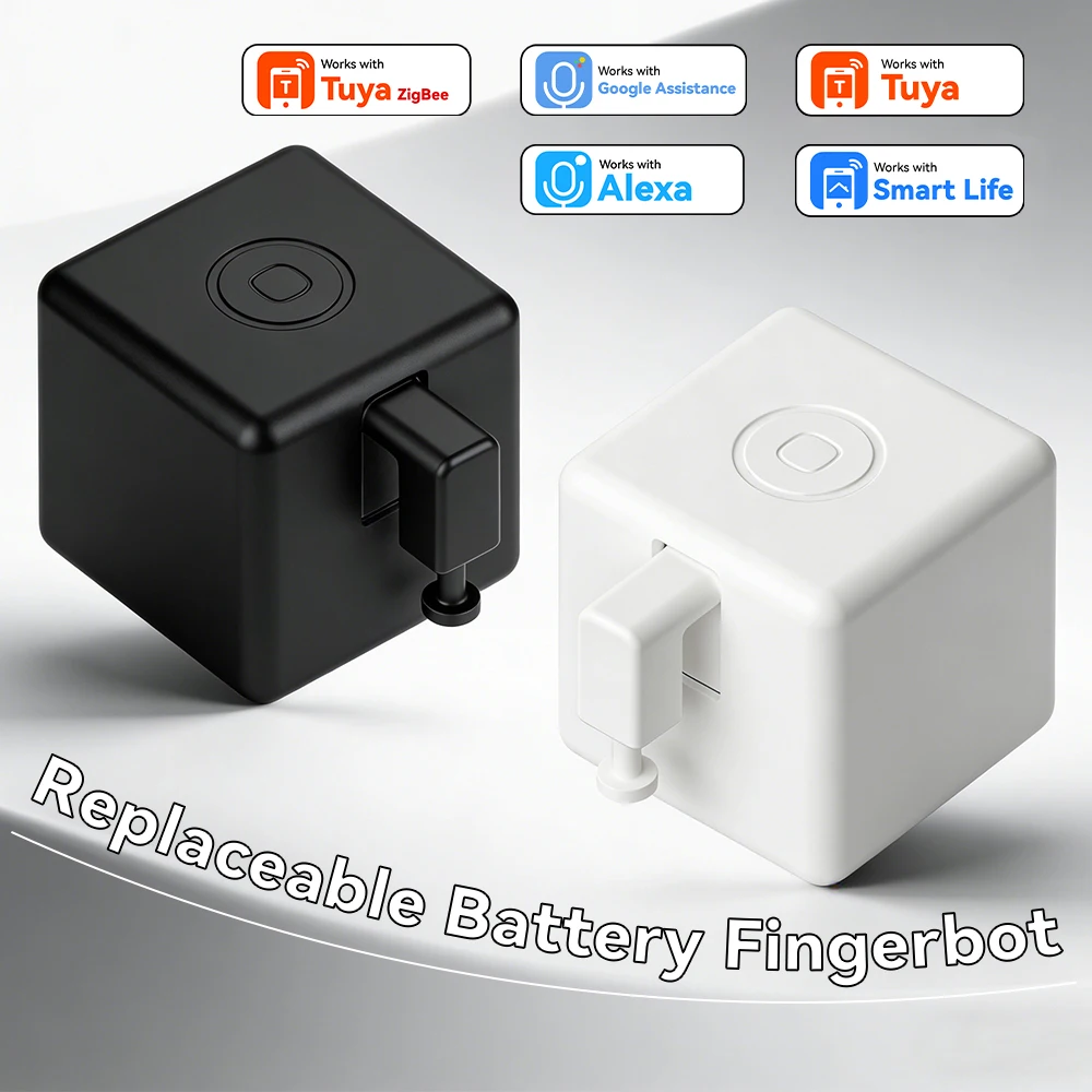 3D DIY Fingerbot Plus Smart Button Pusher Remote Switch Robot for Tuya Zigbee Coffee PC Alexa Google Voice Control Hub Required