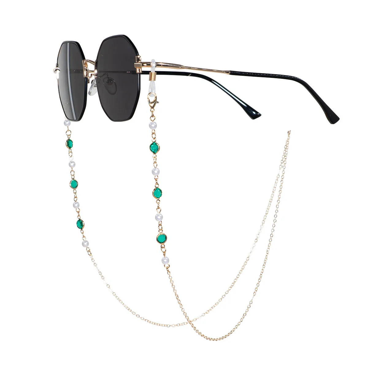 

Glasses chain, sunglasses hanging neck, colored diamond pearl pendant chain, sunglasses hanging chain, reading glasses anti loss
