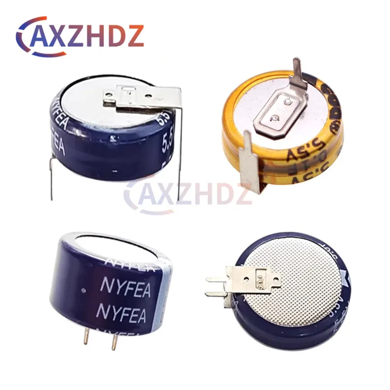 5PCS 5.5V 0.1F 0.22F 0.33F 0.47F 1F 1.5F Farad Capacitor C-Type H-Type V-Type 5V5 Capacitor Button Capacitance DIP
