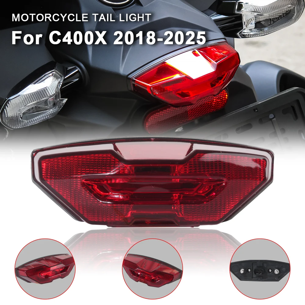 Motorcycle Taillight Assembly For BMW C400X C 400 X C400 X 2018-2025 LED Tail Light Indicator Rear Brake Stop Lamp Accessories