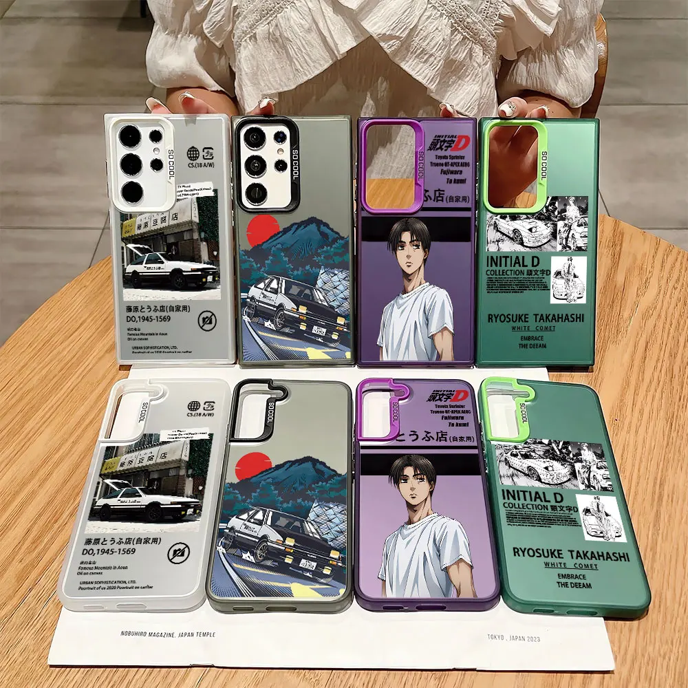 Soft Cover Japan Anime Initial D Luxury Case for Samsung Galaxy S23 Ultra S21 FE Note 20 S24 Ultra S20 S22 Plus S20 FE Bumper