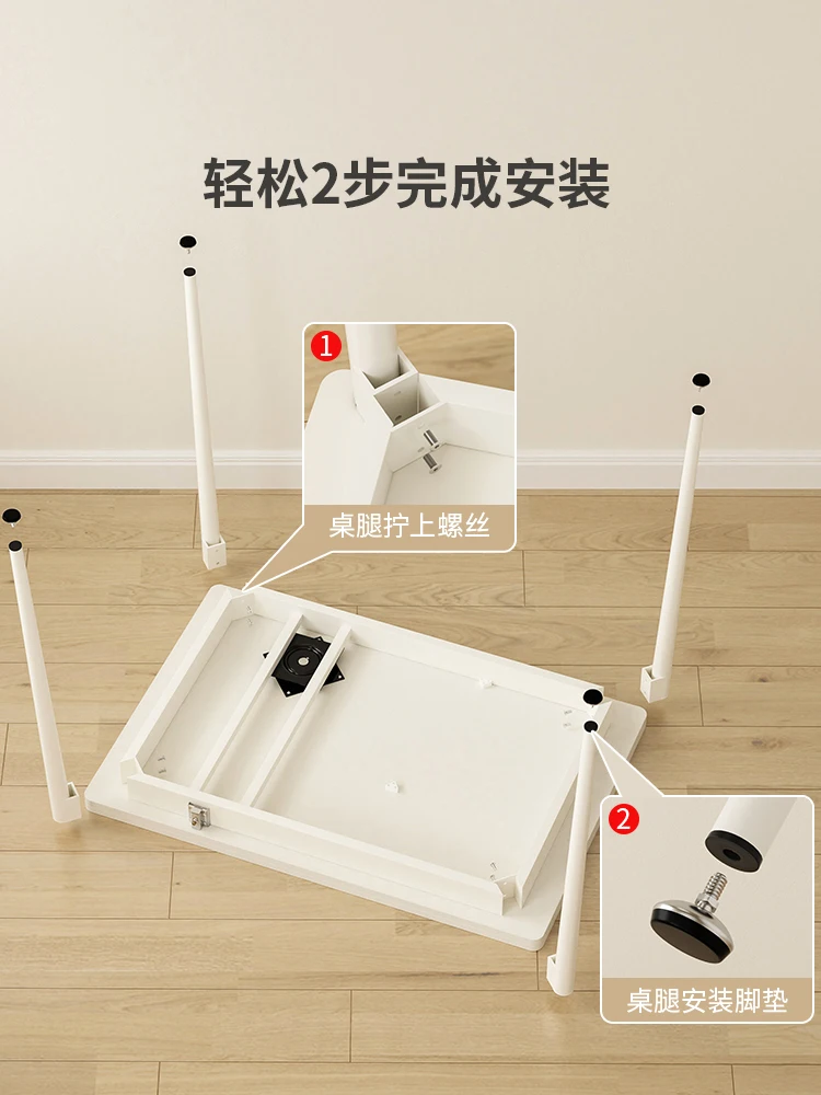 Folding dining table Household small apartment dining table Modern simple folding table