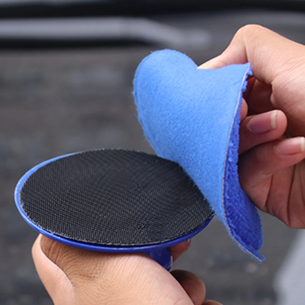 

2Pcs Handheld Car Waxing Sponge Soft Durable Polishing Pads for Vehicle Cleaning Wax Applicator Sponge with Handle