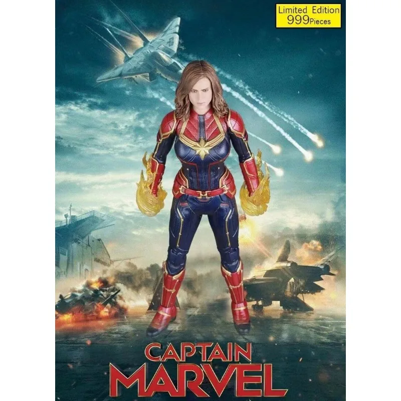 The Avengers 1/6 Scale movie periphery DC Heroine Captain Marvel 12inch Action Figure Model With Special Effects color box