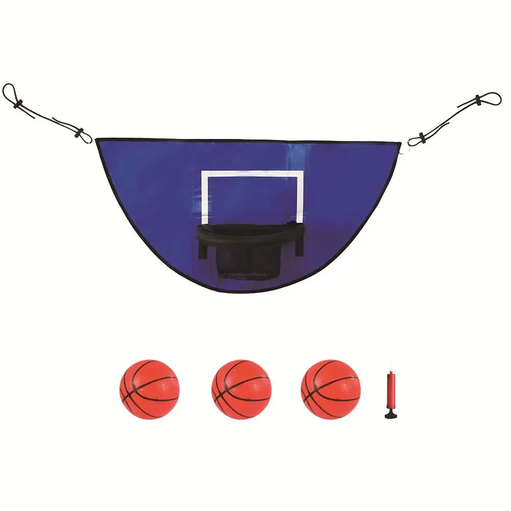 YOUZI Trampoline Basketball Hoop Including Pump Board Mini Basketball Water-proof Sunscreen Materials For Indoor Outdoor Playing