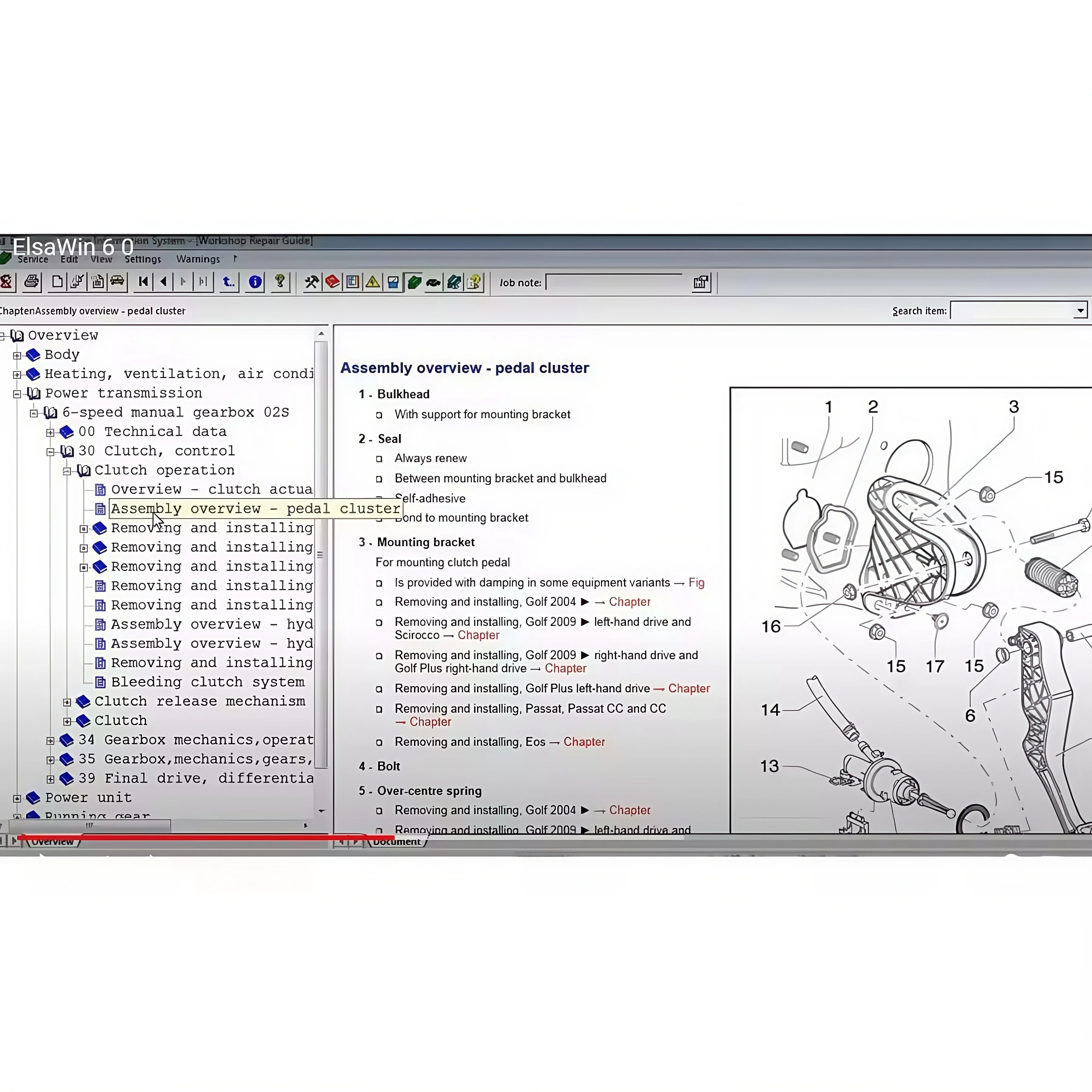 Oprogramowanie do naprawy samochodów Elsawin 6.0 2025: zestaw narzędzi do naprawy samochodów Volkswagen, Audi, Skoda z obsługą Nitro i łączem do pobierania