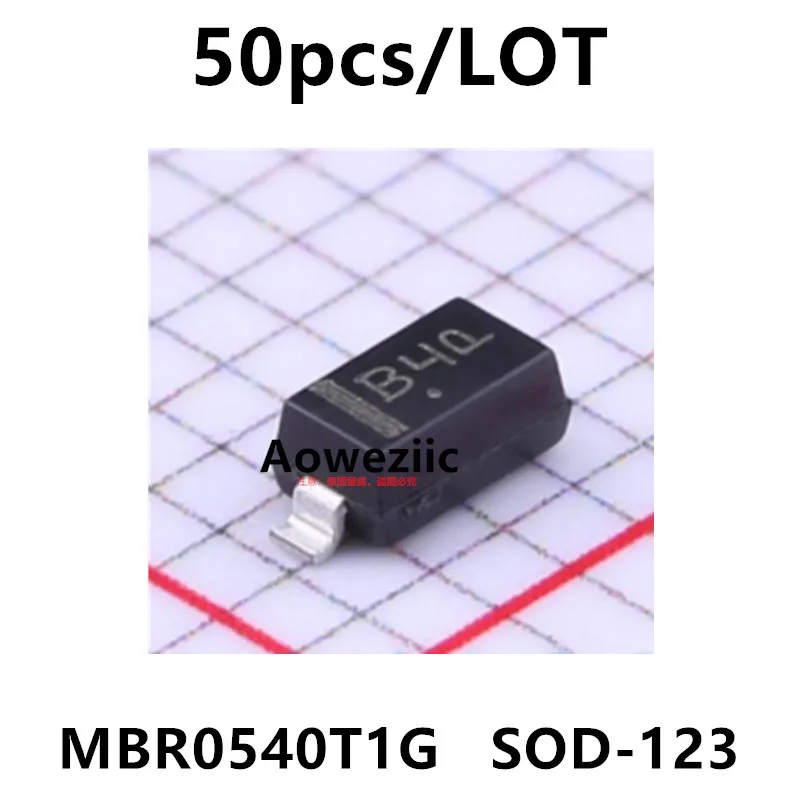 Aoweziic ไดโอดกู้คืนเร็ว + 100% ใหม่นำเข้า B4 MBR0540T1G 123 SOD-0.5A