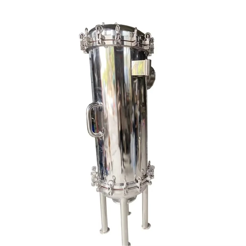 

Water Wine Juice Honey Filtration Machine Multi Cartridge SS304 316L Housing Vertical Style Manual Filter