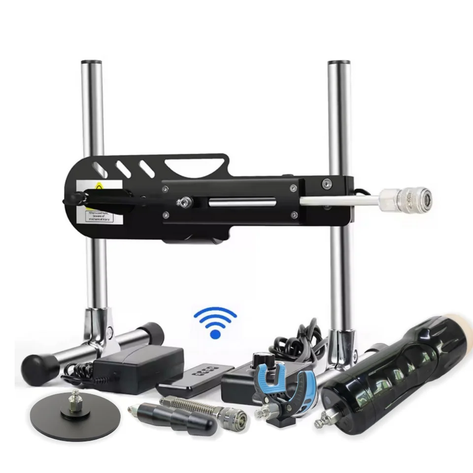 FREDORCH Nowa maszyna erotyczna z 20 trybami konwersji częstotliwości, cicha, obsługa podwójnego sterowania z dildem, maszyna miłości 80W dla par, ruchy 3-9 cm