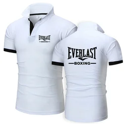 EVERLAST boxe uomo Polo uomo camicia manica corta Polo colore contrasto Polo nuovo abbigliamento estate Streetwear moda Casual uomo