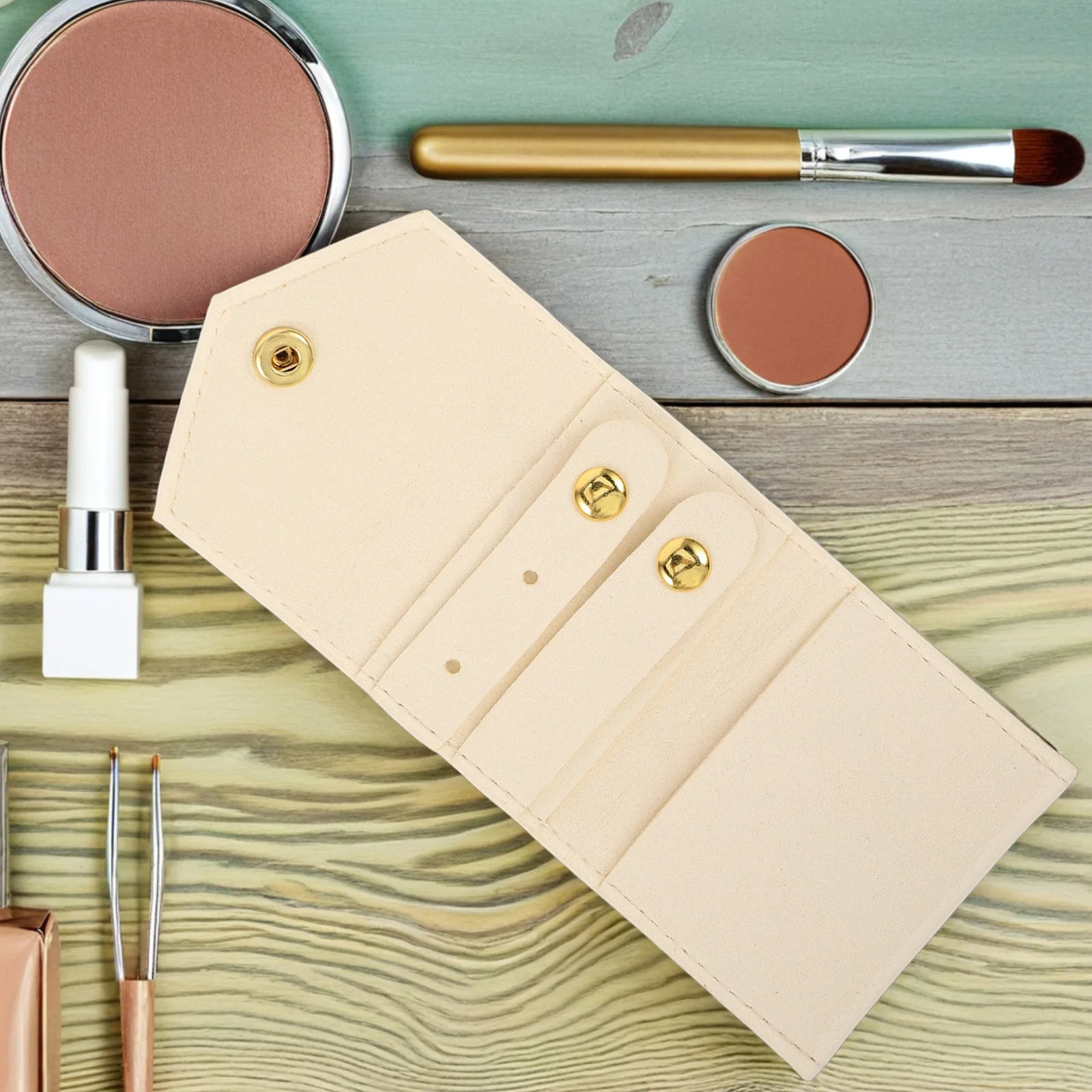 

Compact Travel Jewelry Organizer Case Portable Foldable Earrings Pouch Necklace Ring Storage Bag for Women Jewelry Pouches