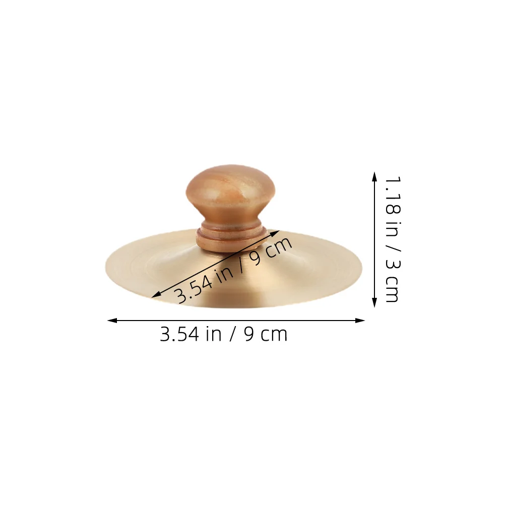 

2Pcs Finger Cymbals Copper Small Musical Percussion Instrument Mini Cymbals for Dance Performance Entertainment