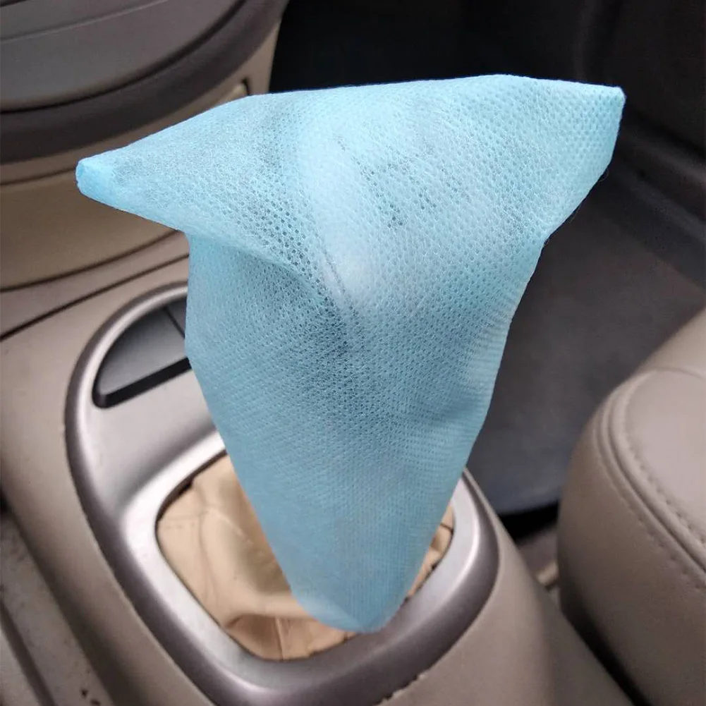 

4 шт. защитные чехлы для автомобиля, одноразовый чехол для автомобильного сиденья, чехол на рулевое колесо, чехол для ручного тормоза, чехол для переключения передач, подходит для большинства автомобилей