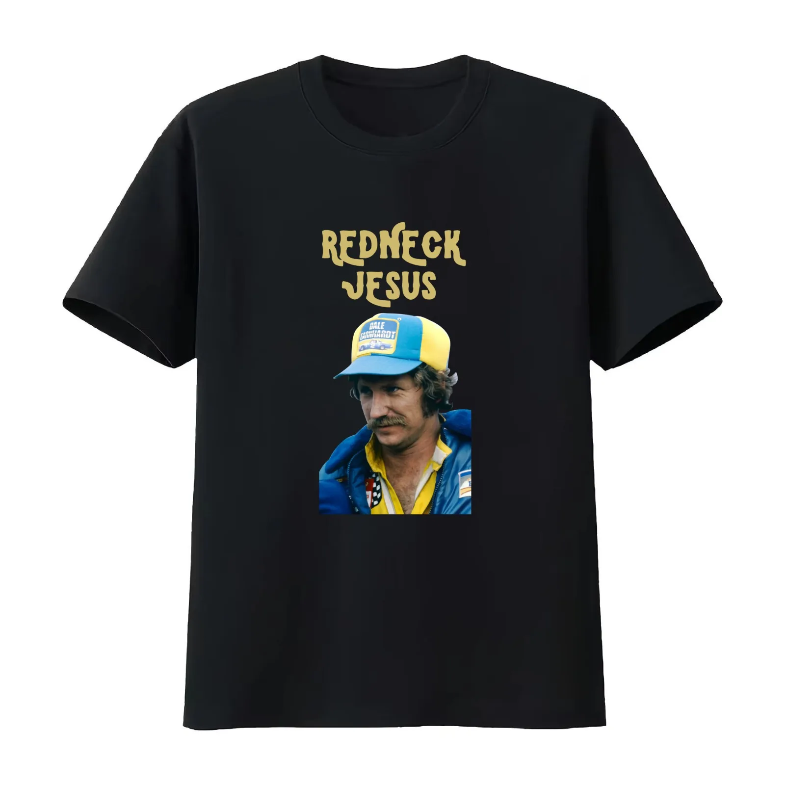 Redneck Jesus Dale sport Earnhardt. T-Shirt Summer Casual Cotton Tee Oversized Streetwear Tops Vintage Graphic Print