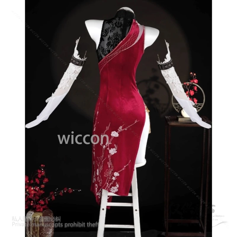 Anime Game Naraka: Cosplay Bladepoint Cos Justina Gu Costume Uniform Chinese Style Dress Full Set Hallowen Party Play Role 2XL