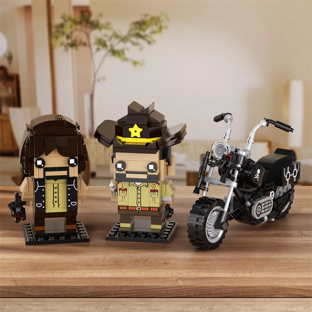 MOC Movie Walkings-Deaded Building Blocks Sets Figures Characters Ricks and Das Bricks Model Building Blocks Toy Childrens Gift