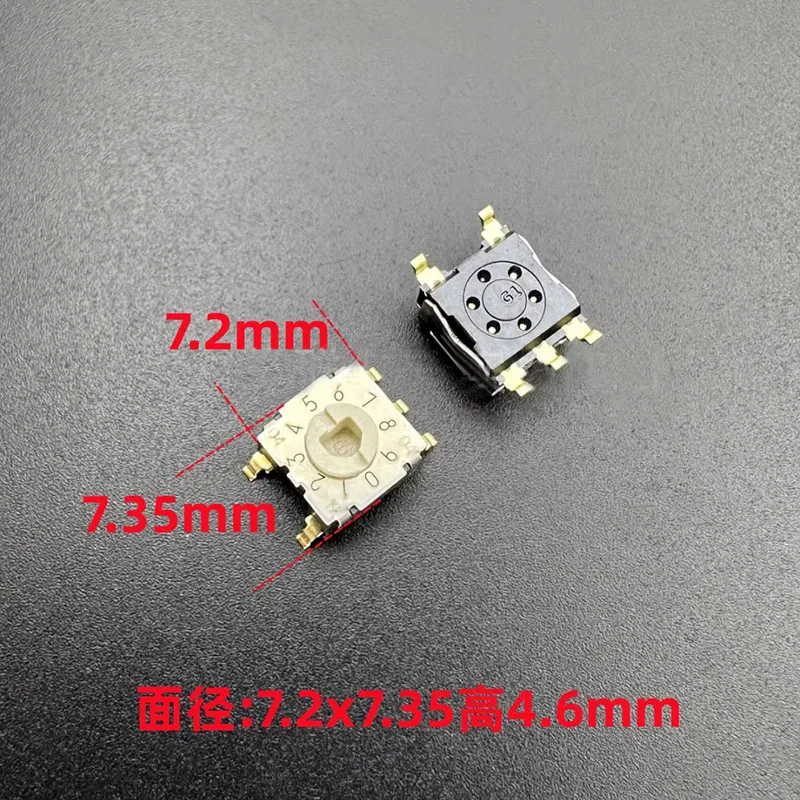 RTE1005G38 0-9/10 bit rotary coding switch SMT pin 5