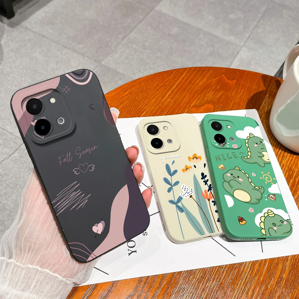 Case For Vivo Y28 4G 5G Luxury Personal Girl Liquid Shockproof Shell Anti-fall High Quality Phone Cover For Vivo Y28 Y 28 Funda