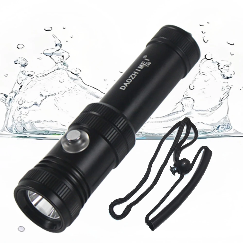 

3800LM T40 High Power led Diving Flashlight 4-Modes Scuba Lamp Underwater Searching 50M Torch IPX8 Waterproof Dive Light