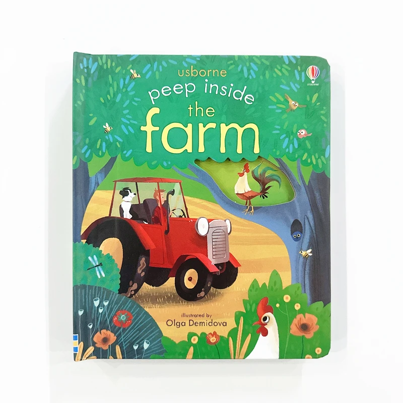

Peep Inside The Farm Lift-the-Flap Board Book - Interactive Children's Farm Animal Picture Book