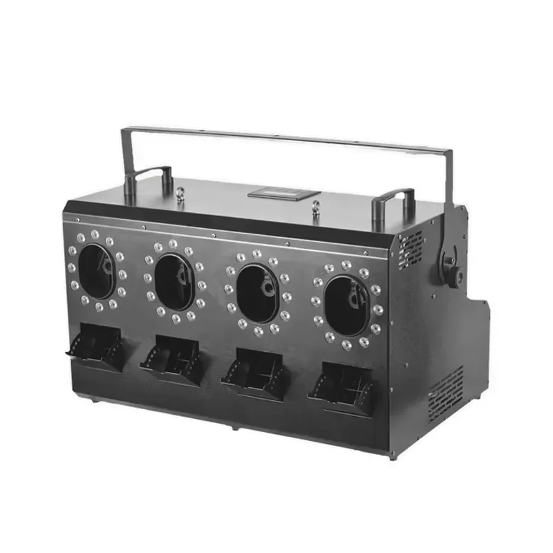 3000W 4 Hole Automatic RGBW Smoke Bubble Machine with Remote Control Aluminum Electric for Stage Party DJ Disco Lighting 3