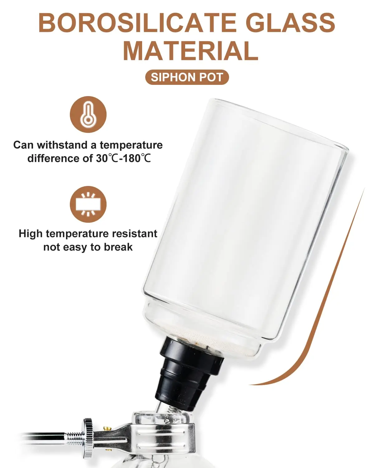 High Quality Siphon Coffee Pot Set Household Belgian Vacuum Traditional Easy to Clean Coffee Maker Machine