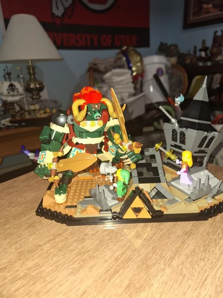 Günstige 2026 Ocarina of Time The Final Battle Bausteine 1003 Teile Videospiel-Modell Geburtstagsgeschenke für Erwachsene Spielzeug