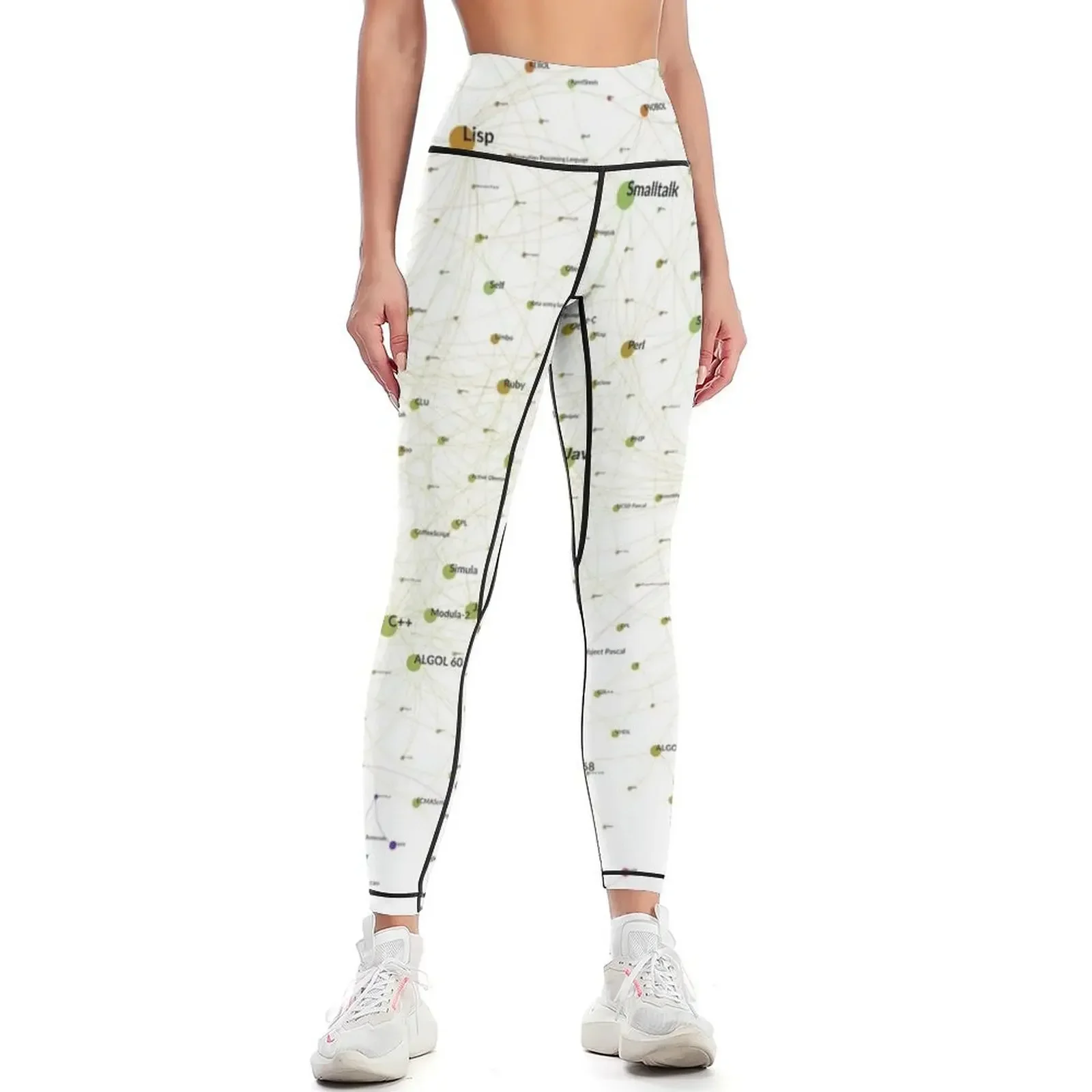 

Programming Languages Influence Network 2018 - Light Background Leggings Women's trousers sports for push up Womens Leggings