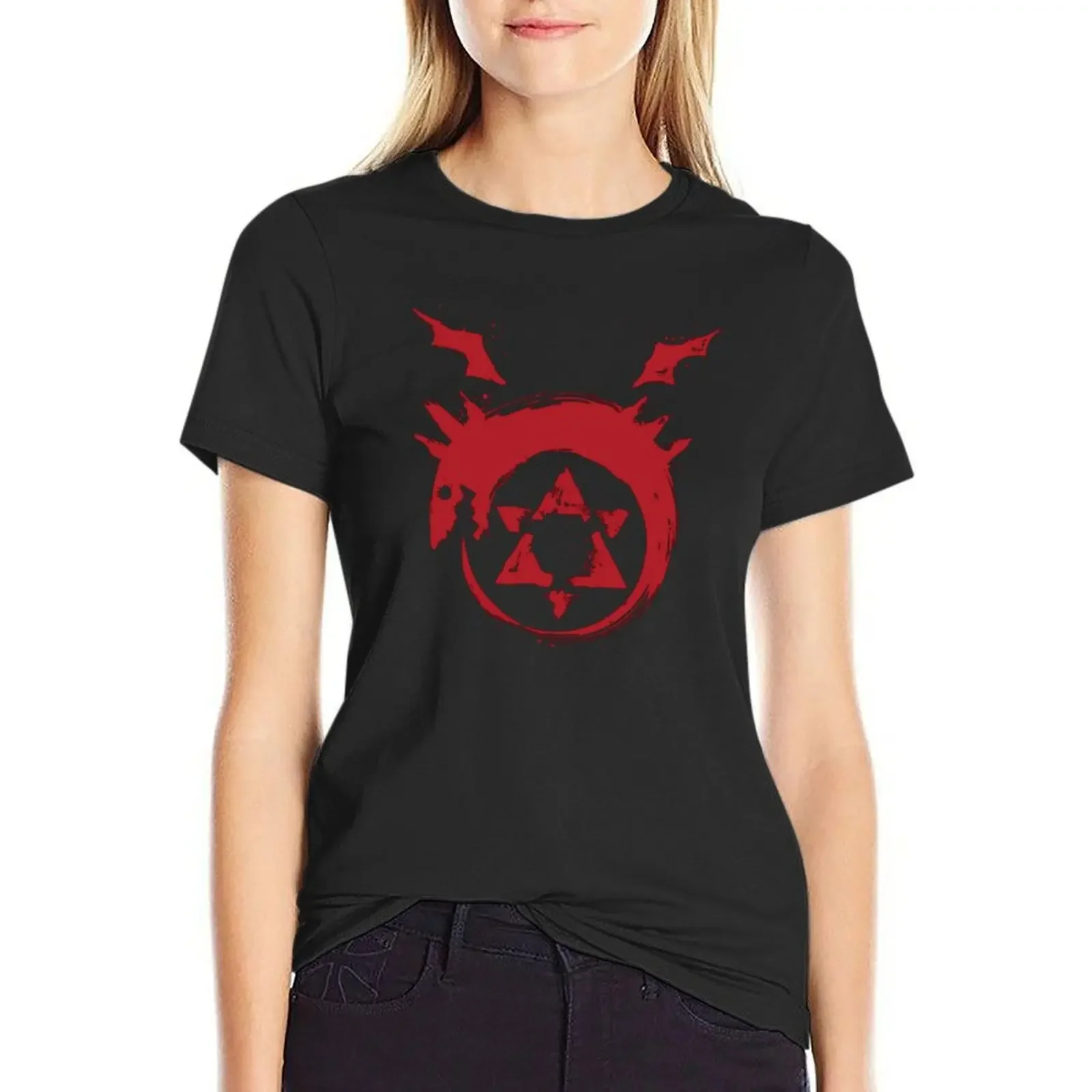 

Fullmetal Alchemist T-Shirt sports fans heavyweights plus size tops workout t shirts for Women