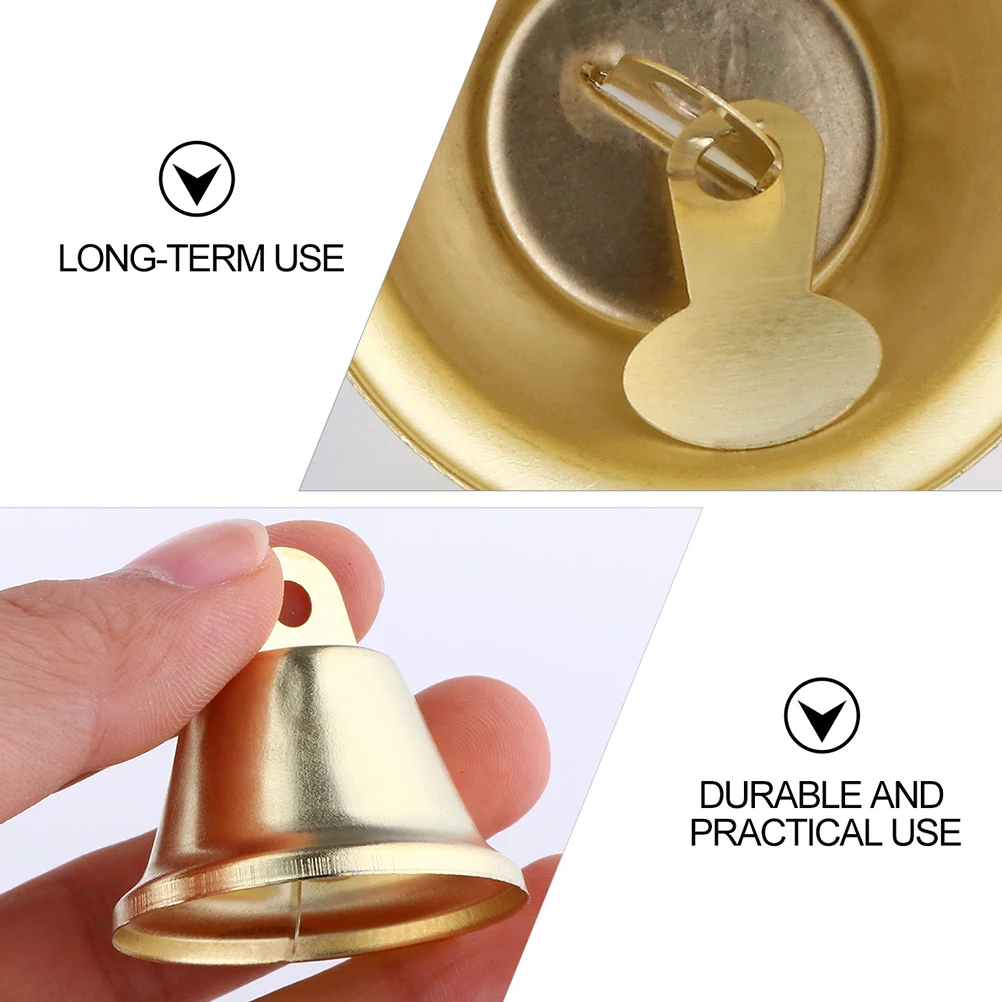 

20pcs Pet Bell Decor Christmas Jingle Bells Dog Cat Accessories Iron Clear Sound Collar Pendant Making