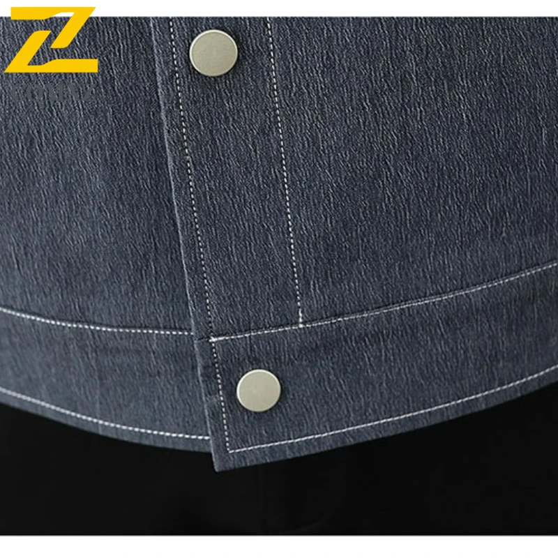 COMXZ 2025 Mens Jackets Casual Hiking Topstitch Workwear Windproof Jacket Premium Turndown Collar Loose Fit Lightweight Coat​