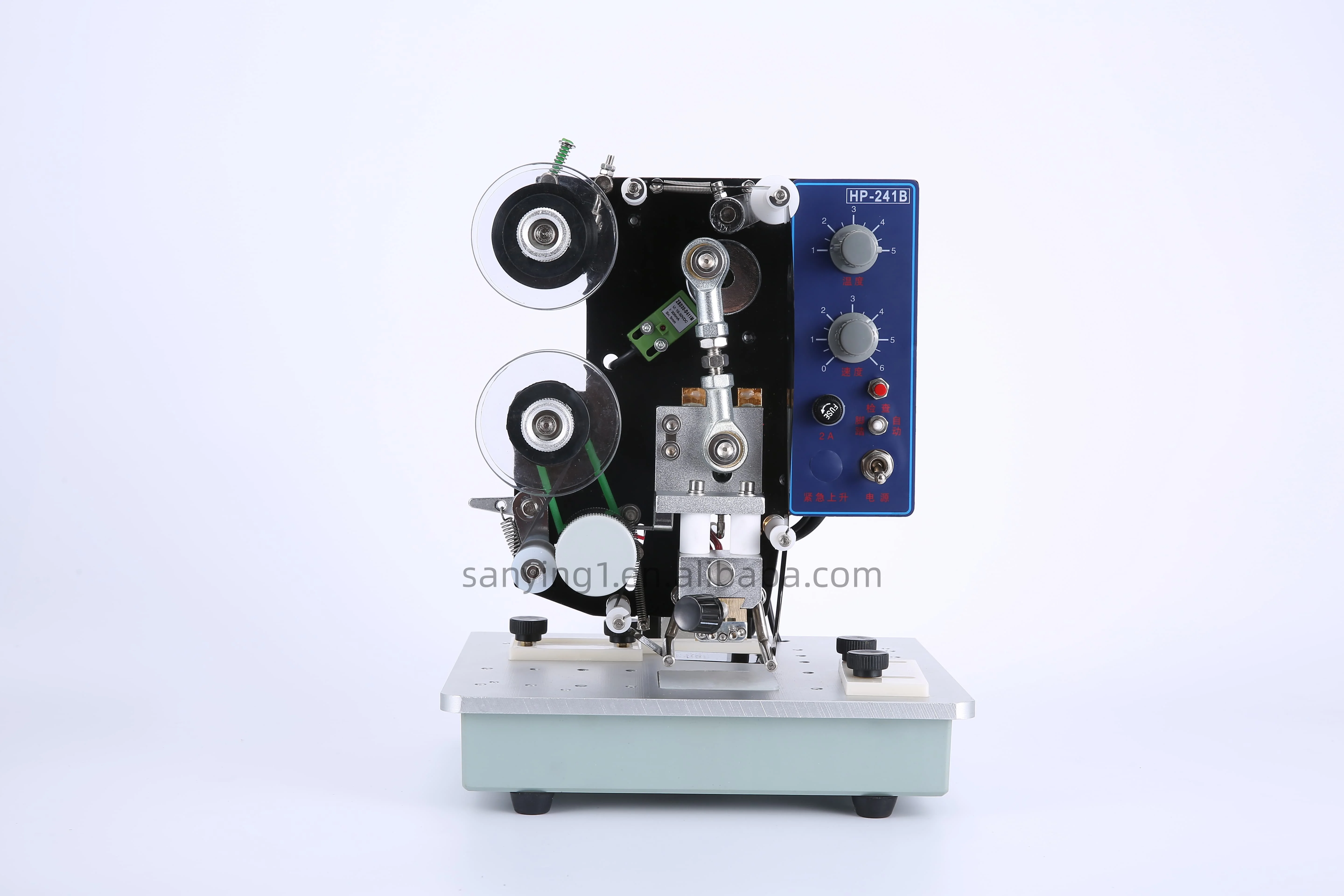 HP-241B Hot Stamping Coding Foil Printing Machine Plastic Bags Paper Label Card Expiry Date Batch Number Coder