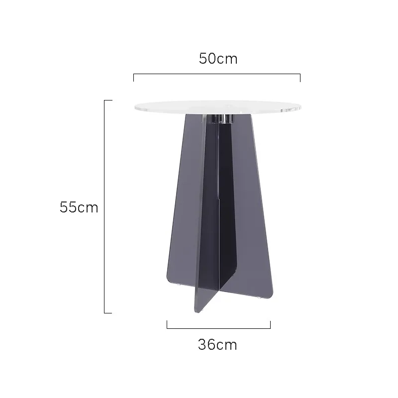 

！@Nordic Simple Acrylic Movable Coffee Table for Living Room Bedroom Balcony-Home Furniture
