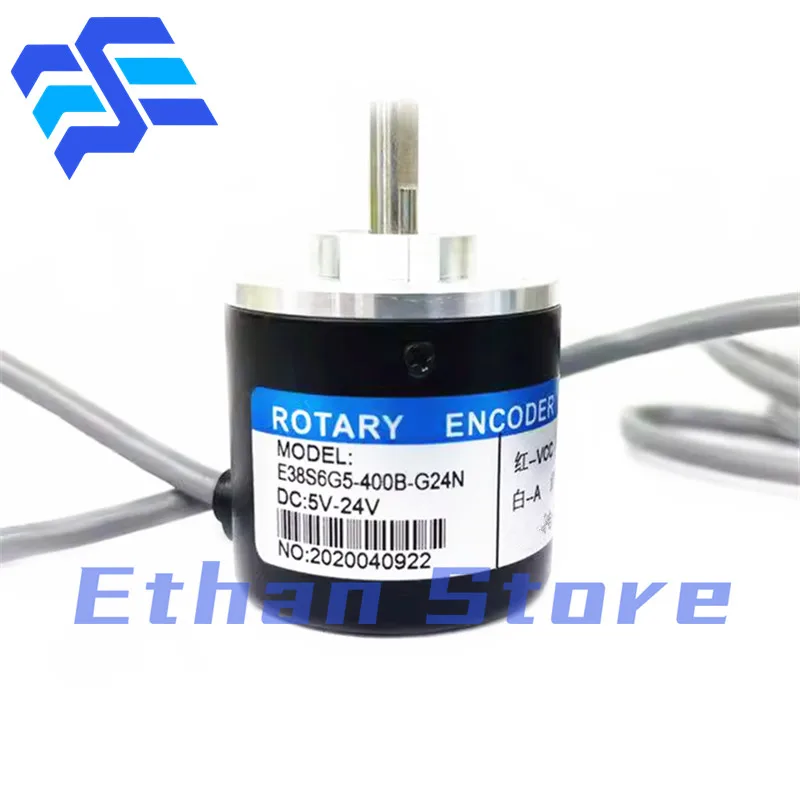 1PCS E38S6G5-1000B-G24N Photoelectric Incremental Rotary Encoder 10B 50B 60B 100B 200B 500B 600B 1000B 1024B 1500B 5000B 5V-24V